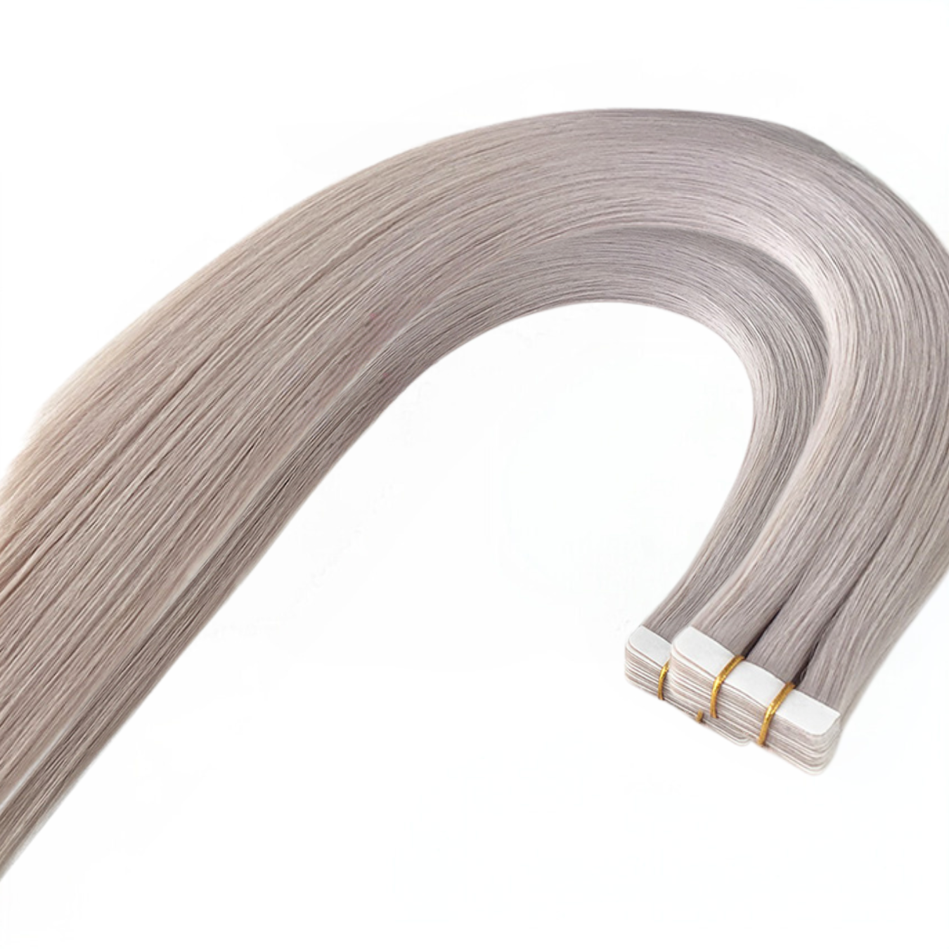 Tejphår i #Ice – kall blond färg med grå undertoner.