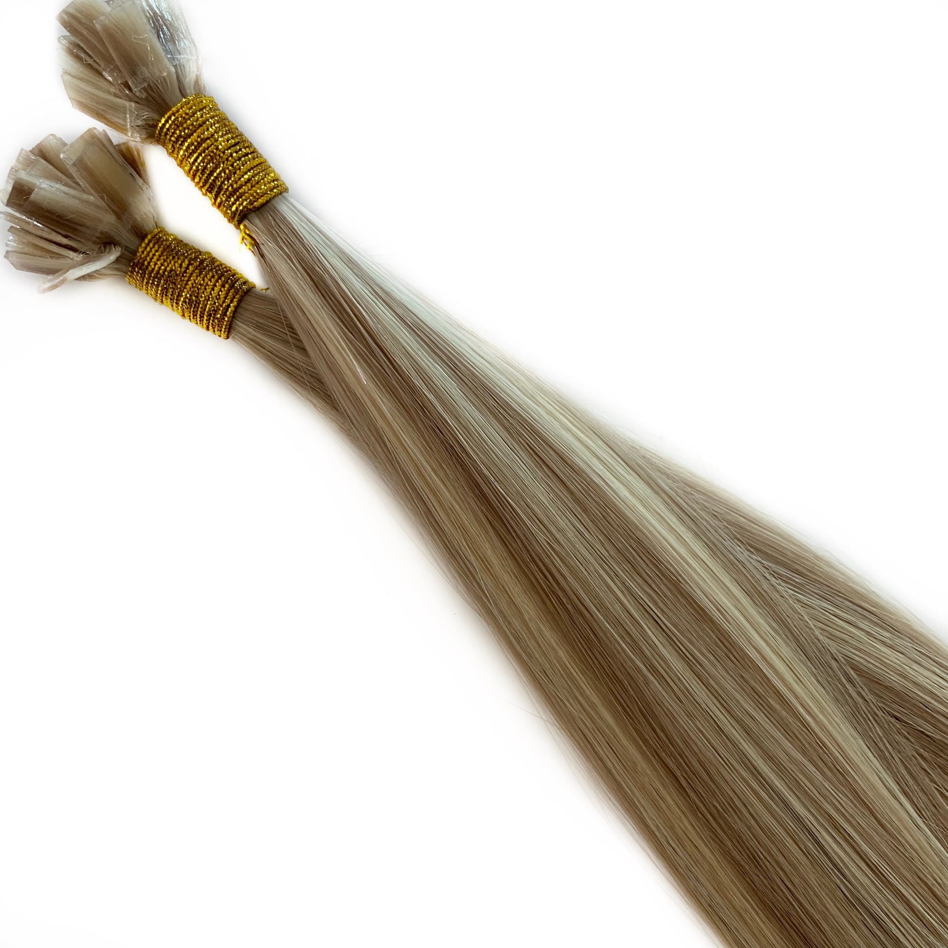 Keratinhår Highlighted Blonde #H18/60 – slingad blondt löshår i äkta remy-kvalitet, 50 eller 60 cm