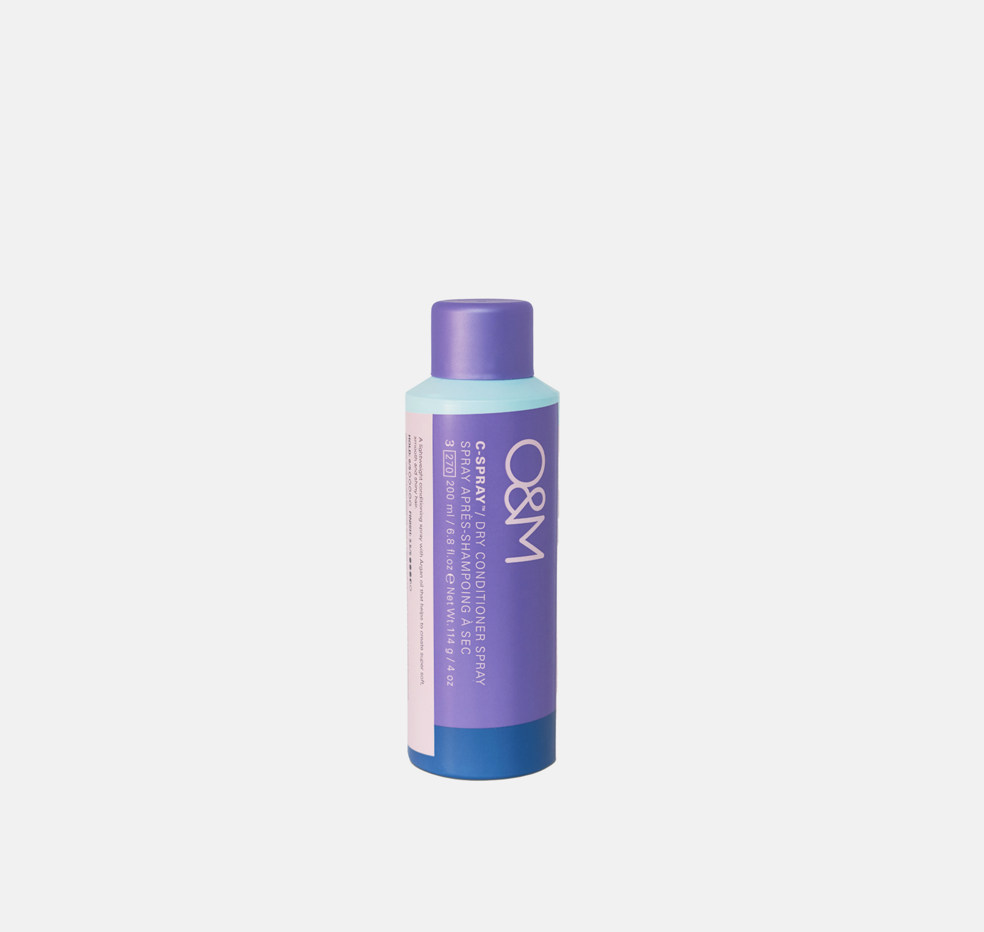 O&M C Spray Dry Conditioner – torrbalsam som återfuktar, mjukgör & ger glans utan vatten, perfekt för torra eller frissiga toppar.