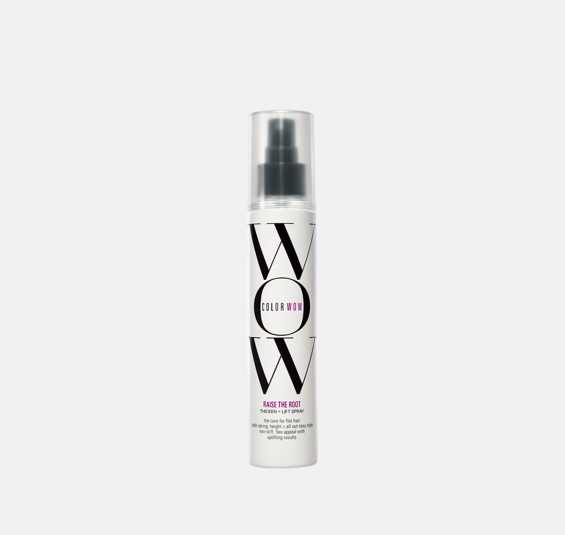 Flaska med Raise The Root volymgivande spray 150 ml – volymspray för tunt och fint hår med värmeskydd