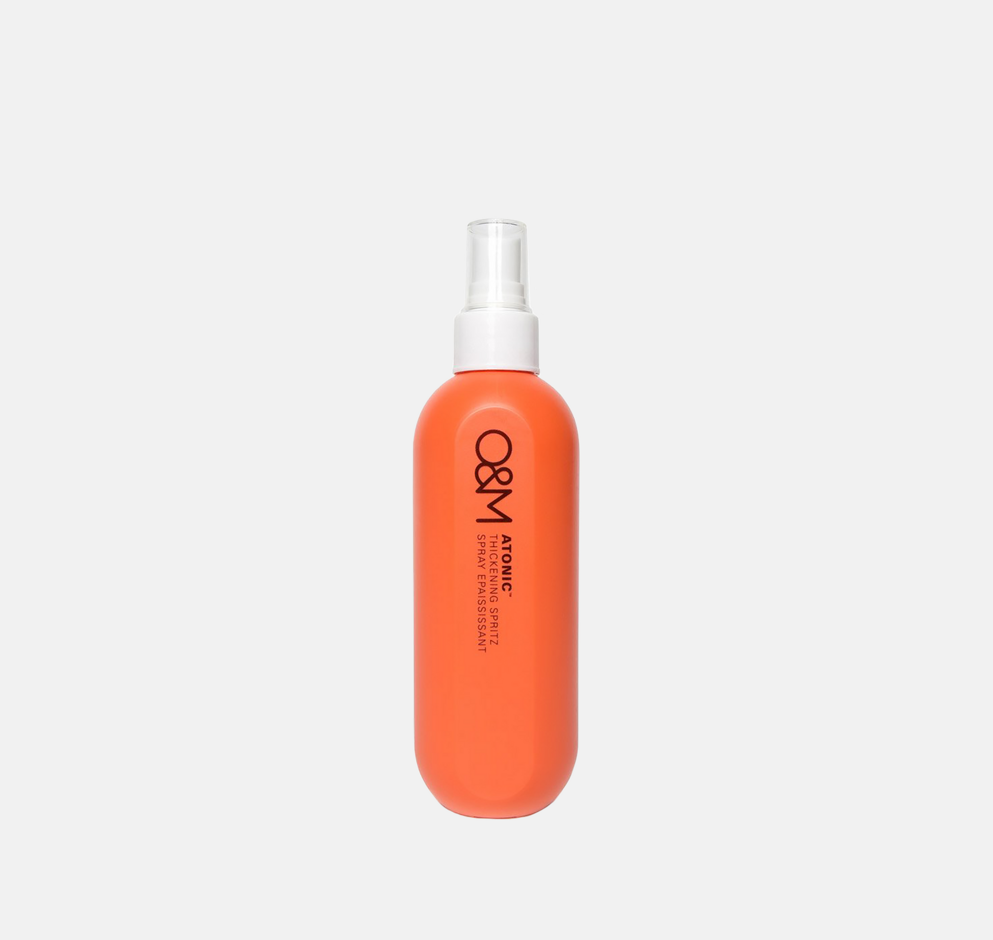 O&M Atonic Thickening Spritz – volymspray som ger fylligare hår, värmeskydd & näring med växtbaserat keratin och kokosolja.