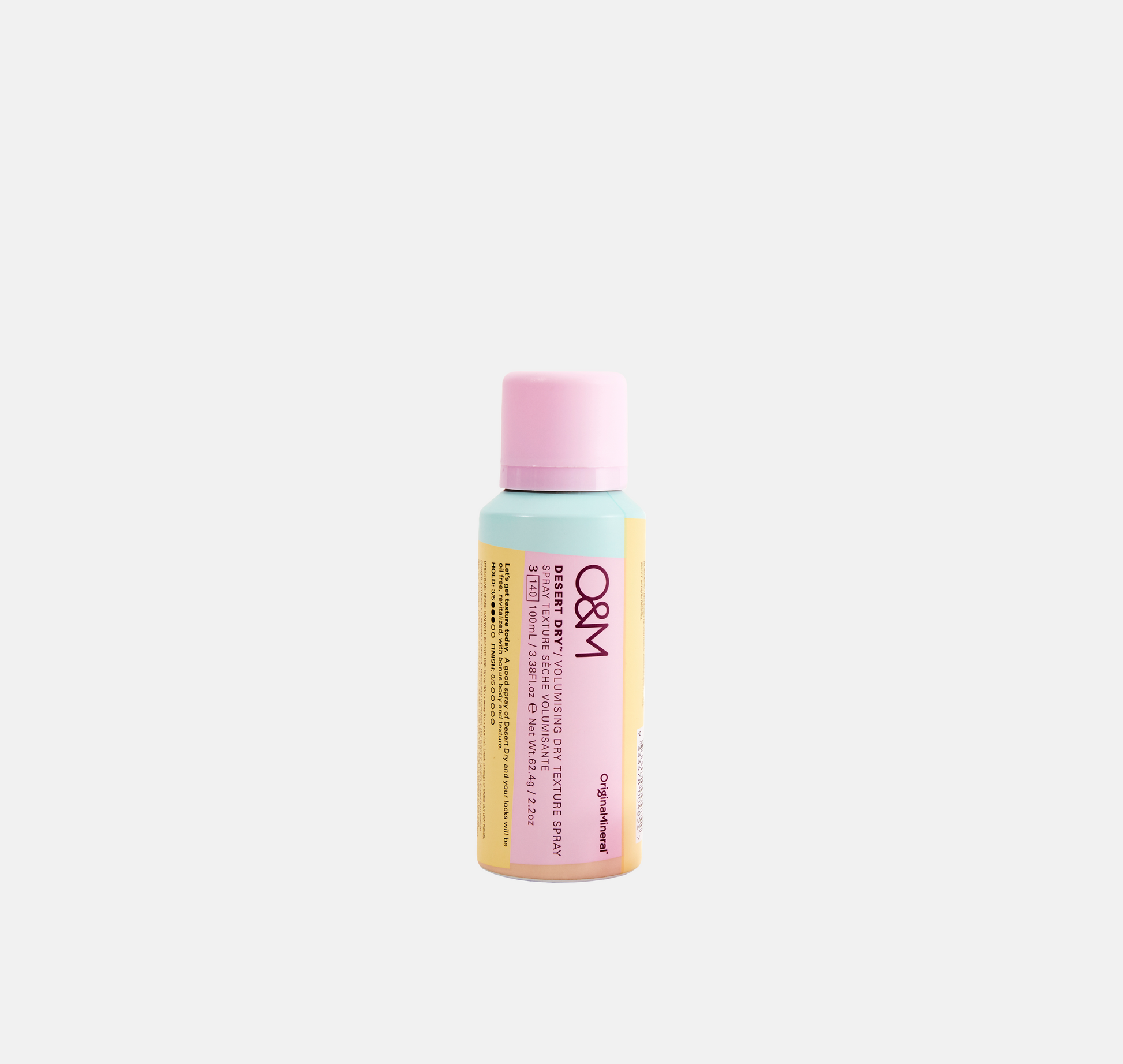 O&M Desert Dry Texture Spray Mini -torrspray som ger volym, textur & lyft med australiensiska extrakt, utan att tynga ner håret