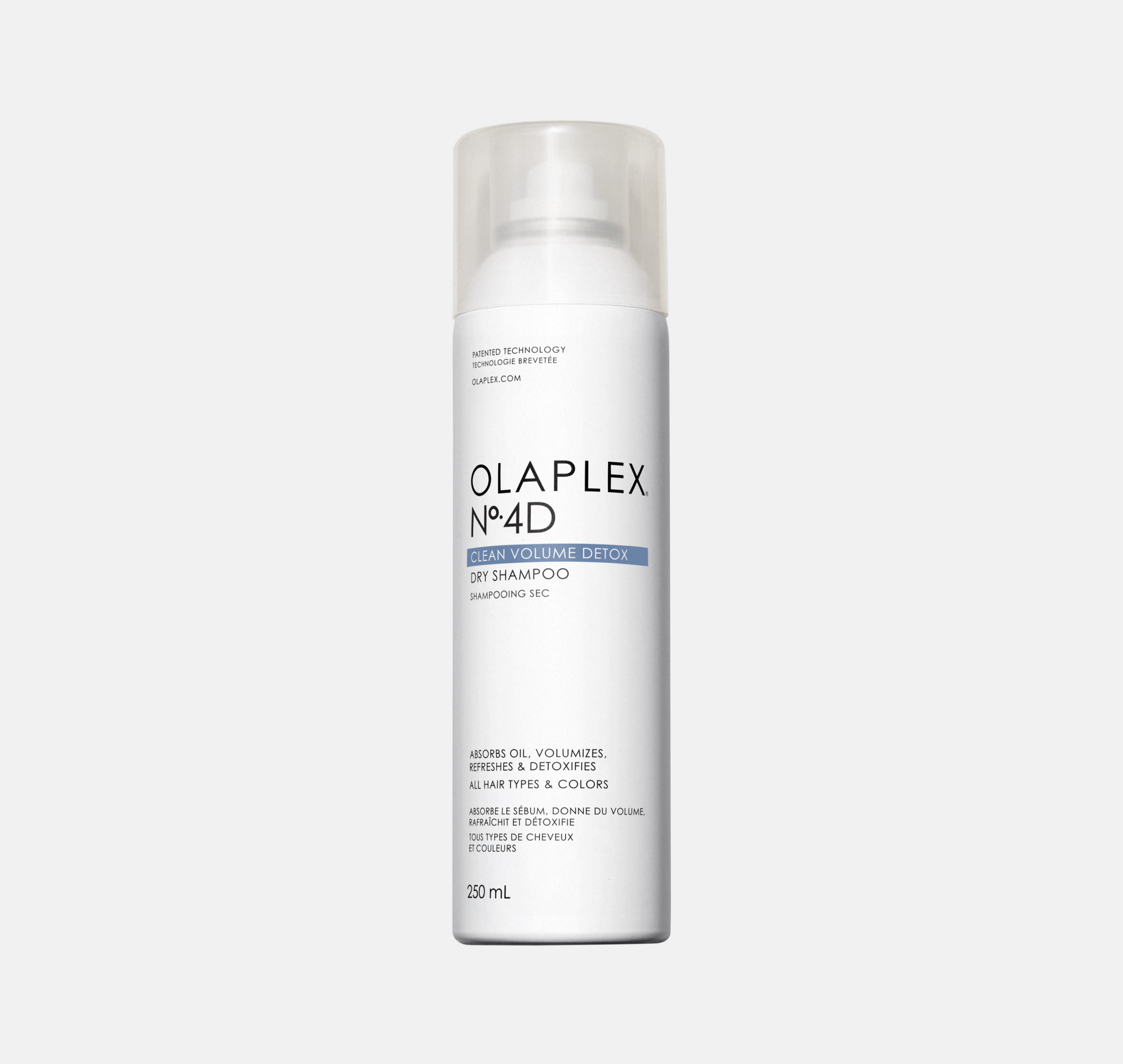 Olaplex No.4D 250 ml Detox Dry Shampoo – volymgivande torrschampo som fräschar upp, stärker håret och vårdar hårbotten utan rester.