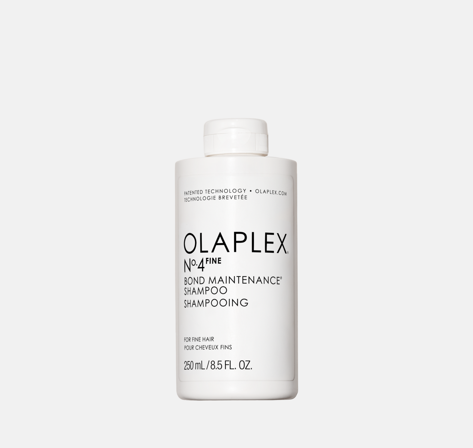 Olaplex No.4FINE Shampoo 250 ml – volymgivande, lättviktigt schampo som stärker, återfuktar och lyfter fint hår utan att tynga ner.