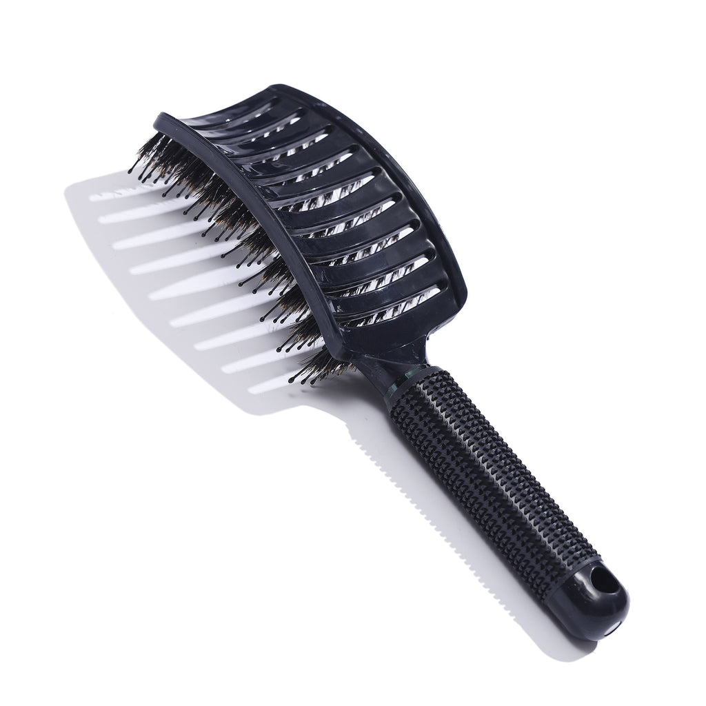 Hairbrush for hair extensions