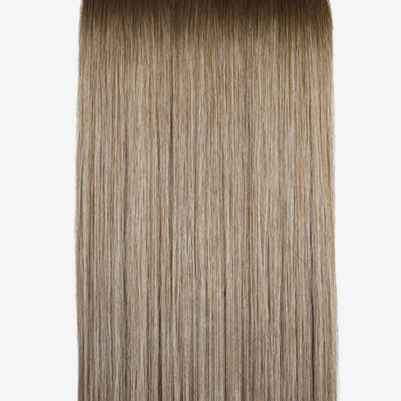 Äkta hårträns Weft Rooted Mixed Mocha #B4-4/60 – ljusbrun till mörkblond balayage för hårförlängning från Ana Sweden